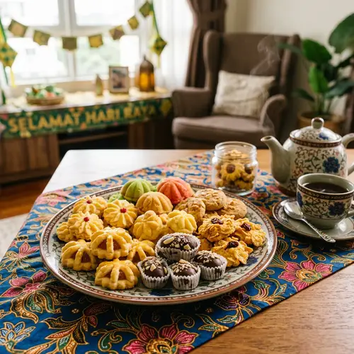 Colorful Biskut Raya Cookies for Eid Celebrations