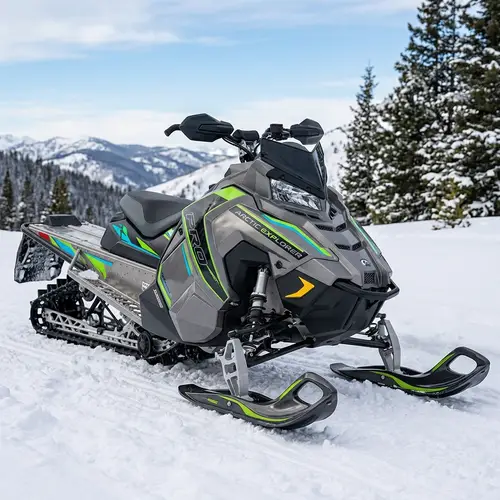 Robust and Powerful Snowmobile with Sleek Ski Module