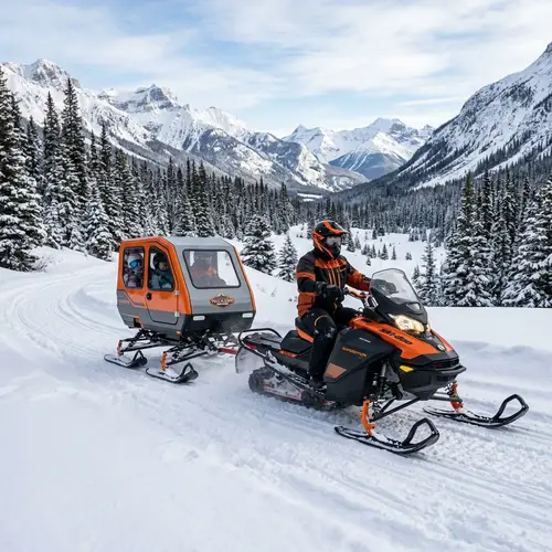 Snowmobile with Ski Module | Adventure Winter Experiences