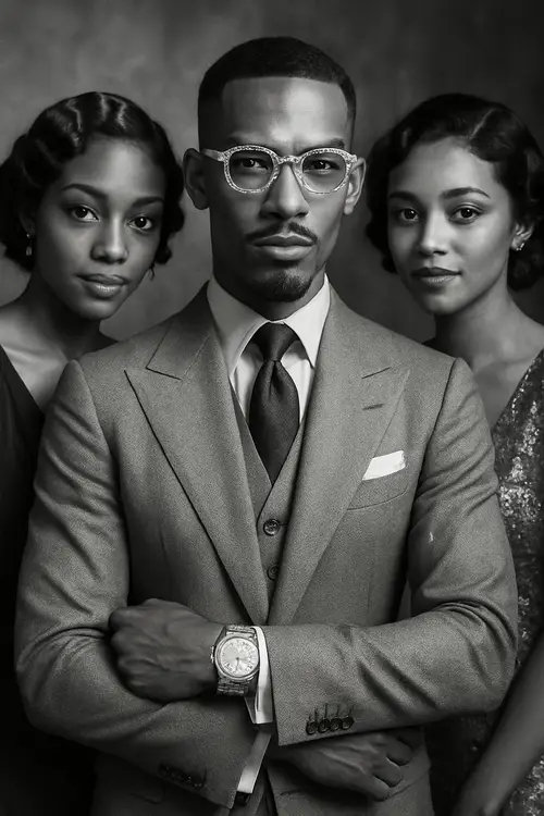 1930s Style Portrait of a Handsome Black Man