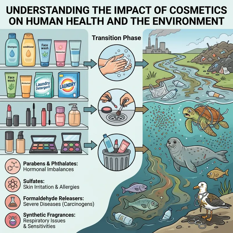 Impact of Cosmetics on Human Health and the Environment