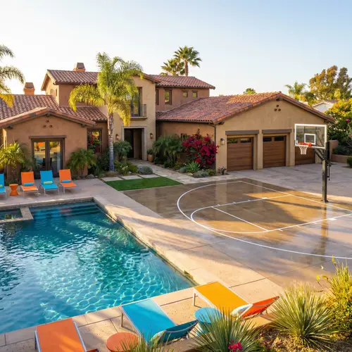 Charming 3-Bedroom Home with Pool & Basketball Court