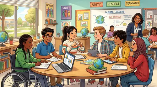 Inclusive Classroom Collaboration: Diverse Student Dynamics