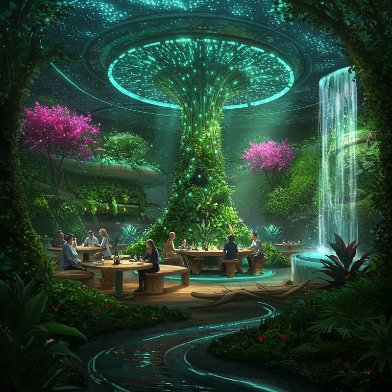 Eco Restaurant Concept Art