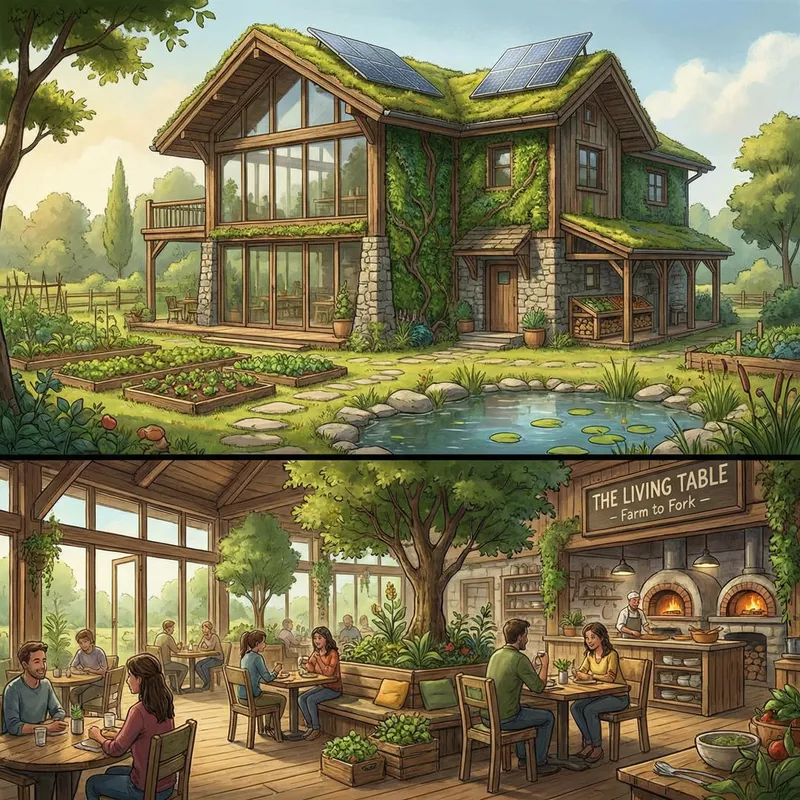Eco Restaurant Concept Art