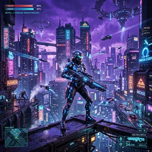 Epic Dystopian City: Ultimate Video Game Experience