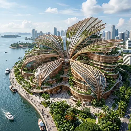 Anahaw Inspired Complex Building Design Ideas