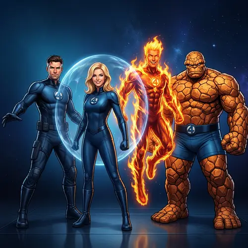 The Fantastic Four Portraits