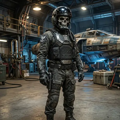Futuristic Sci-Fi Pilot - Space-Themed Character Costume