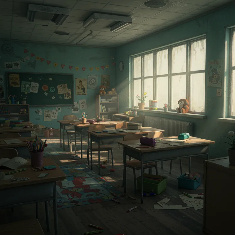 Dark Horizontal Backgrounds for KG Class Game