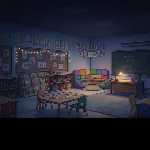 Dark Horizontal Backgrounds for KG Class Game