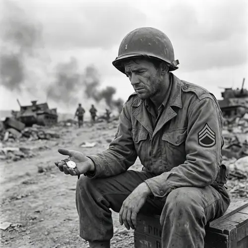 World War II Private First Class Soldier at Battle of Okinawa