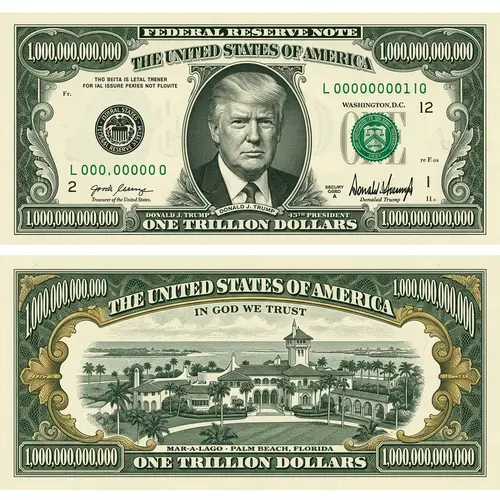 Hypothetical US Trillion Dollar Bill Design