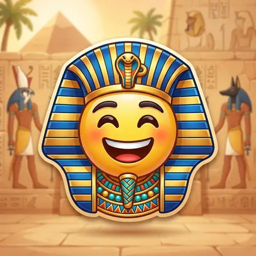 Egyptian Emoticon: Cute Hieroglyphic Symbol
