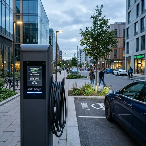 Efficient EV Charger | Modern Electric Vehicle Charging Station