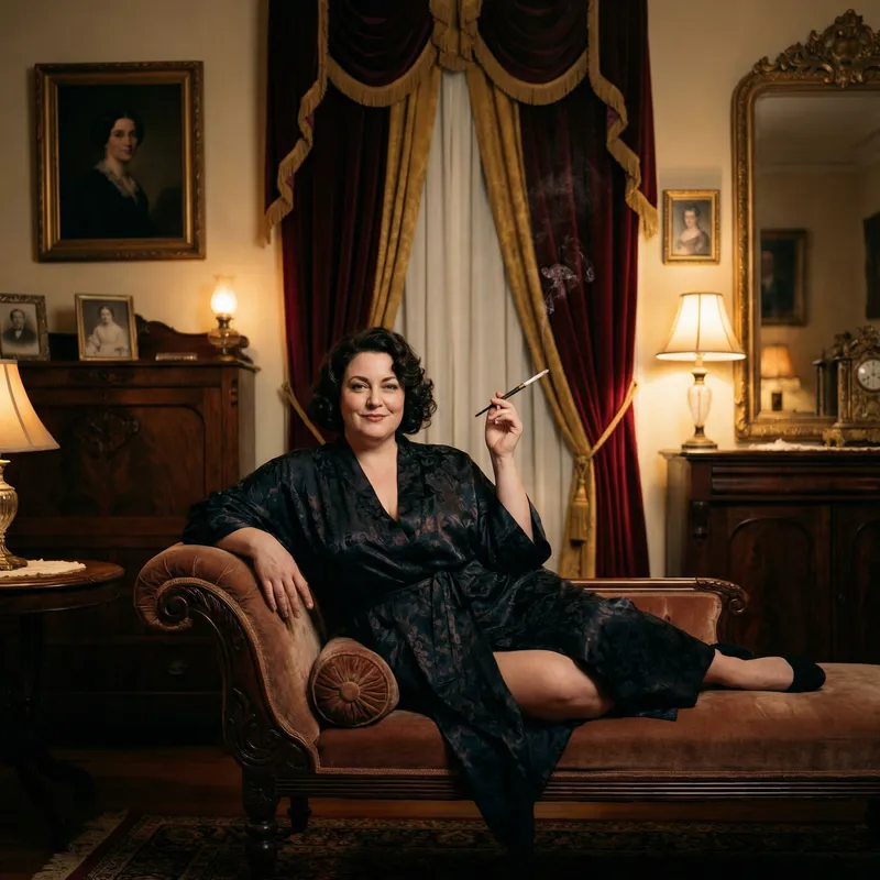 Luxurious Plus-Size Model: Allure & Sophistication