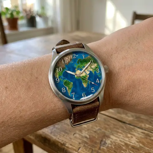 Earth as a Watch: Beauty vs. Environmental Degradation