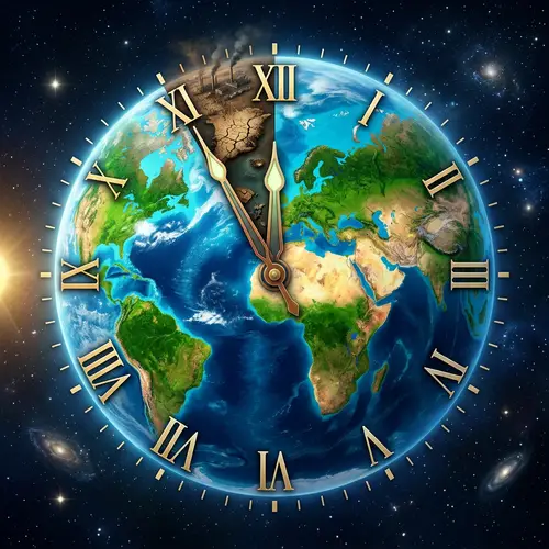 Earth as a Clock: A Symbol of Time and Nature