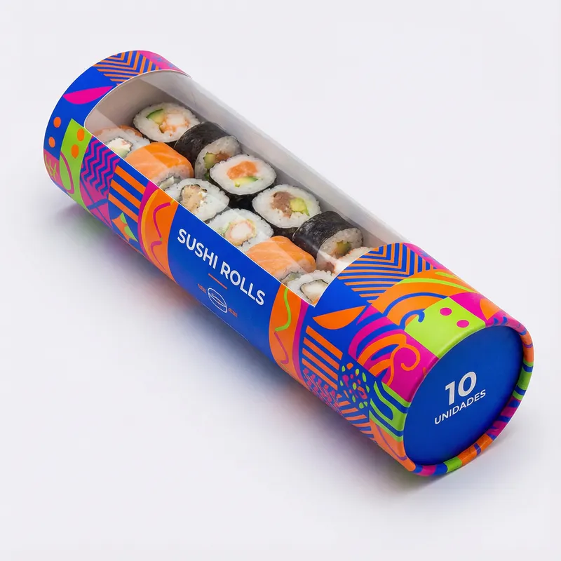 Modern Sushi Storage Tube - 10 Rolls Capacity