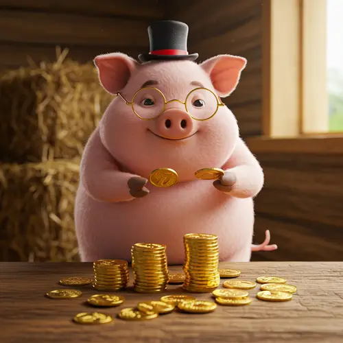 Pig Counting Money: A Fun Financial Theme