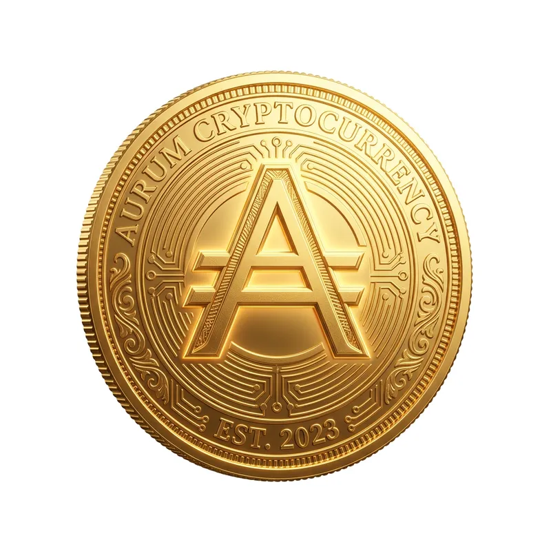Unique Cryptocurrency Coin Design with 'A' Symbol