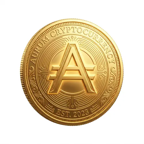 Unique Cryptocurrency Coin Design with 'A' Symbol