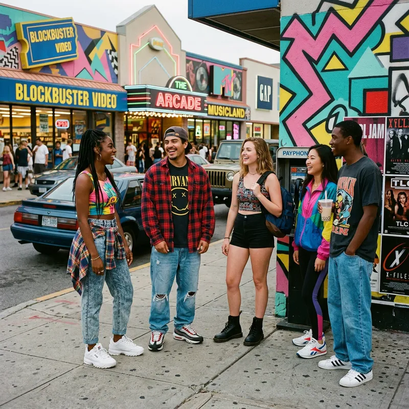 Embracing the 90s Vibe | Retro Colors & Chunky Sneaker Style