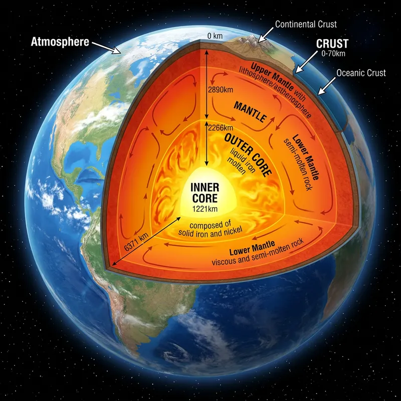 Discover Earth's Interior: Crust, Mantle, Core