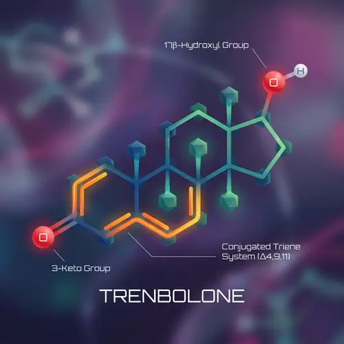 Trenbolone Molecular Structure - Abstract Representation