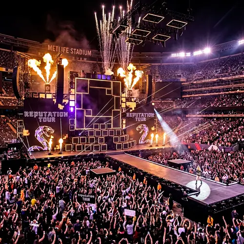 Square Design Stadium Tour Stage Inspired by Taylor Swift