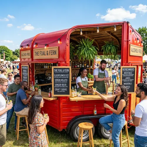 Luxurious Alcohol-Free Mobile Bar in a Horse Box