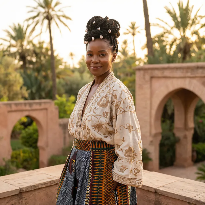 Elegant Black Woman - Stunning Grace and Beauty