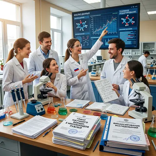 Young Russian Scientists in High-Tech Laboratory | Research Insights