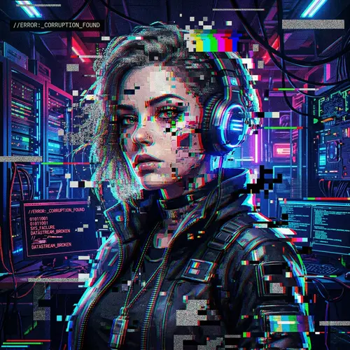 Digital Glitch Portrait Art & Effects