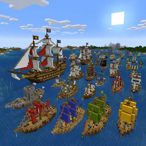 Minecraft SMP Fleet for Gamer Fleet | Pixelated Ship Designs