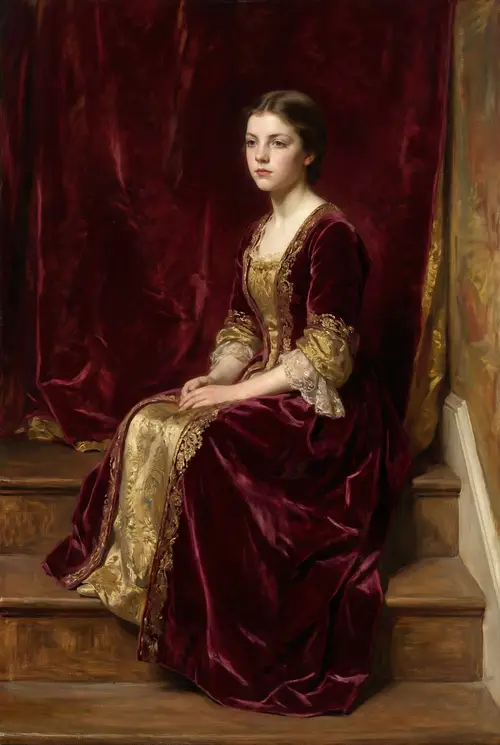 Elegant Classical Portrait in Sargent's Style