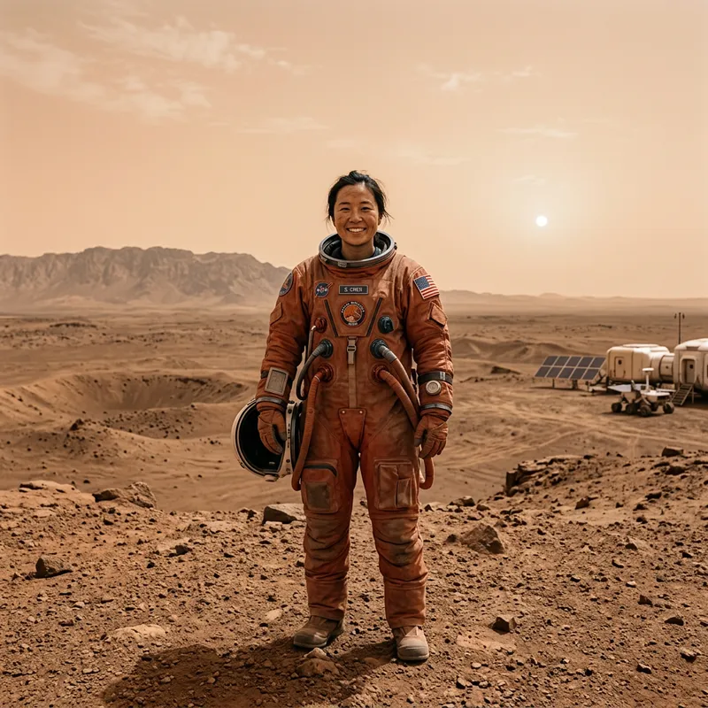 My Portrait on Mars - Unique Space Artwork