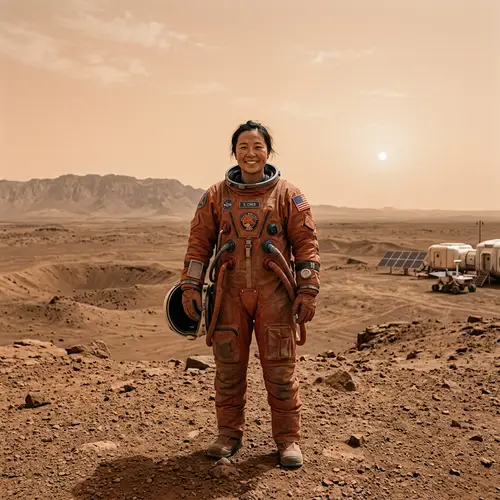 My Portrait on Mars - Unique Space Artwork