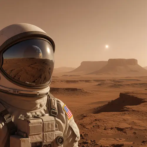 My Portrait on Mars - Unique Space Artwork