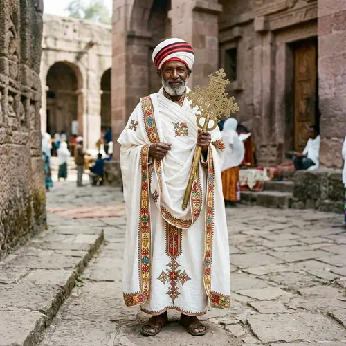 Ethiopian Orthodox Religious Attire: Shamma, Shash & Coptic Cross
