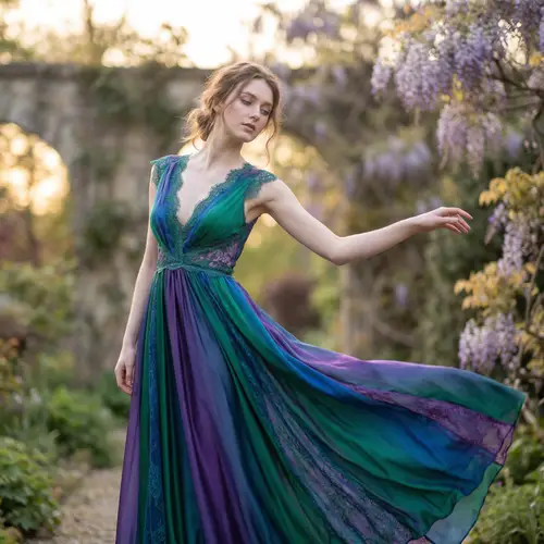 Ethereal Fashion Photography of a Young Model