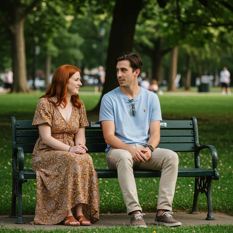 Maria and John Discuss Life in the Park
