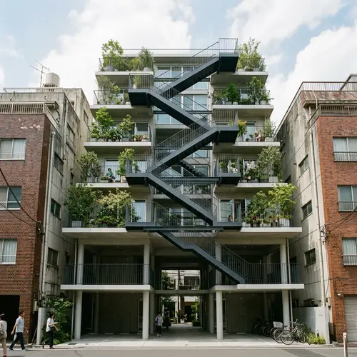 Modern 7-Story Residential Building Design