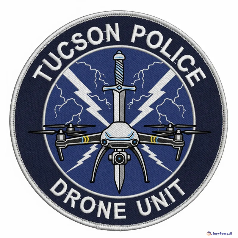 Tucson Police Drone Unit Patch - Unique Design Tucson Police Drone Unit Patch - Unique Design
