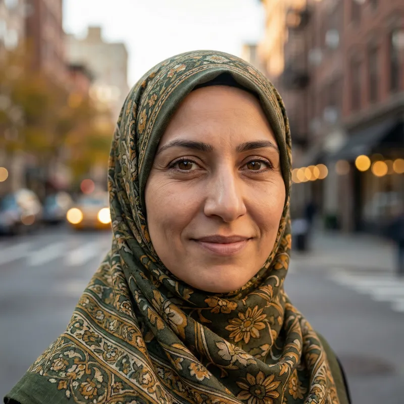 Stunning Hijab Portrait: Grace & Wisdom in Urban Setting