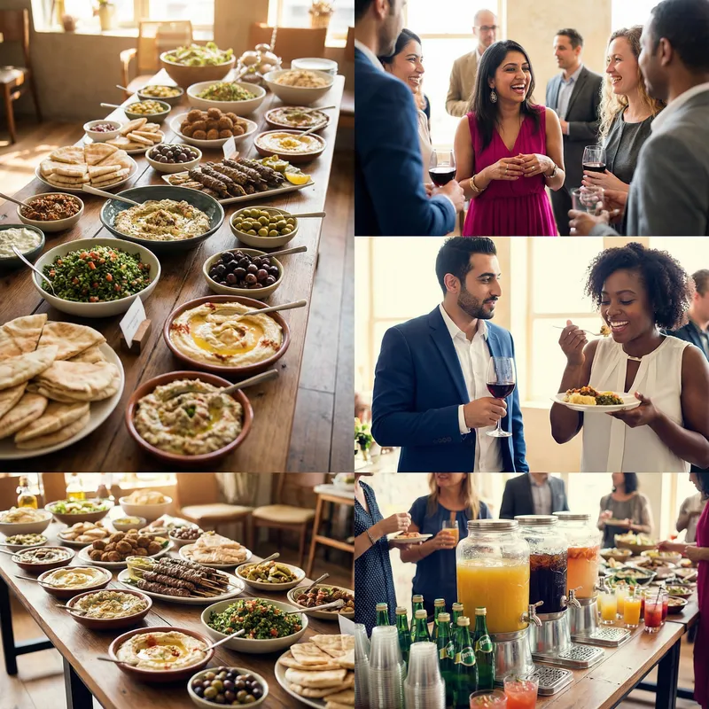 Free Drinks at Mediterranean Buffet Happy Hour