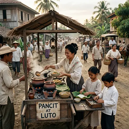 19th Century Philippines Food Market Scene | Historical Filipino Street Vendor