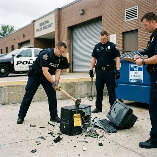 Police Force Destroys Computer Evidence