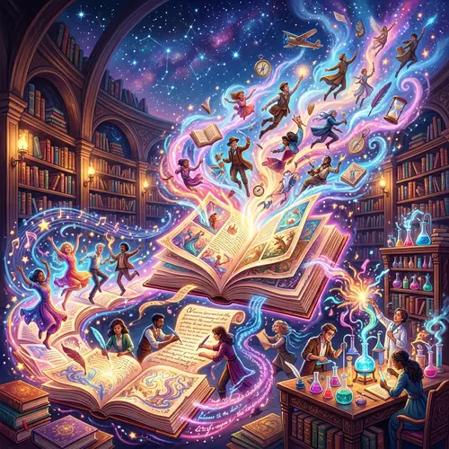 Enchanting Journey of Books: Dance, Write, Experiment, and Fly