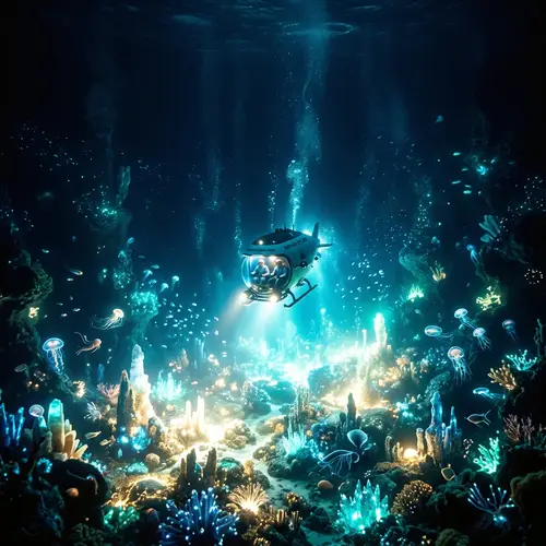 Luminous Deep-sea Illumination: A Contradiction of Darkness